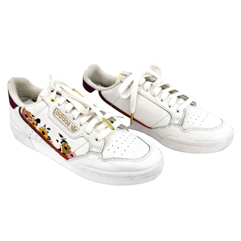 Adidas Continental 80 HER Studio London Floral Womens 8 White FW2536